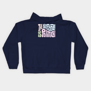 The Personal Is Political Word Art Kids Hoodie